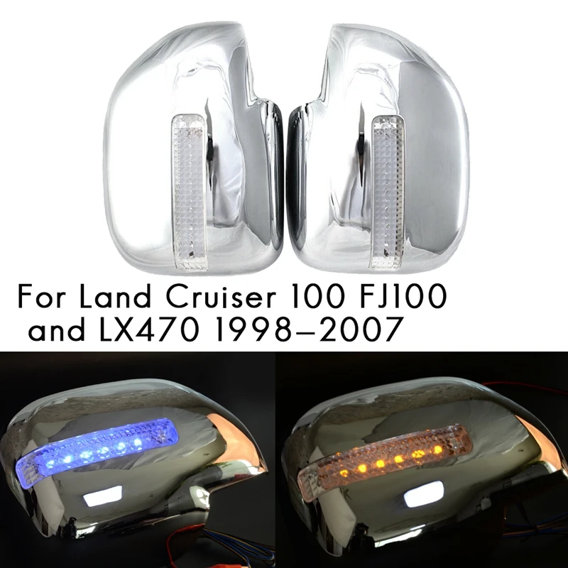 Для Toyota Land Cruiser 100 FJ100 Lexus LX470 1998-2007 боковой Зеркало заднего вида крышка Кепки с