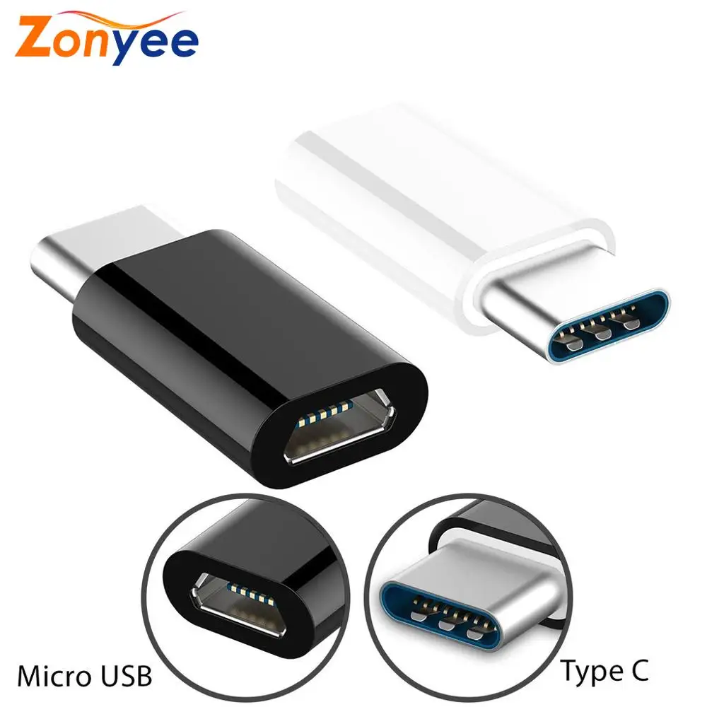 1/2/3 шт мини-флеш-накопитель USB к Тип-C адаптер круглый кабель для зарядки и синхронизации данных Совместимость универсальные чехлы для мобильного телефона USB 3,1 Тип C адаптер Plug and Play Black