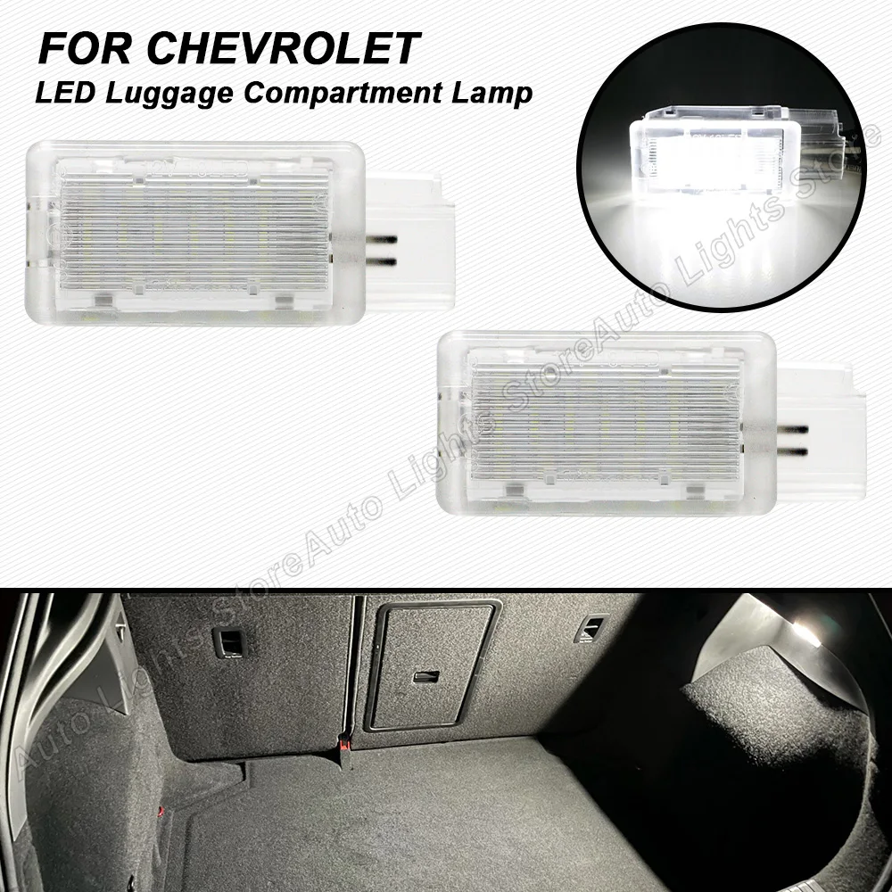 For Chevy Camaro Corvette Cruze Impala Malibu Sonic Spark Cadillac ATS CT6 SRX XTS LED Interior Boot Trunk Luggage Light Lamp | Автомобили