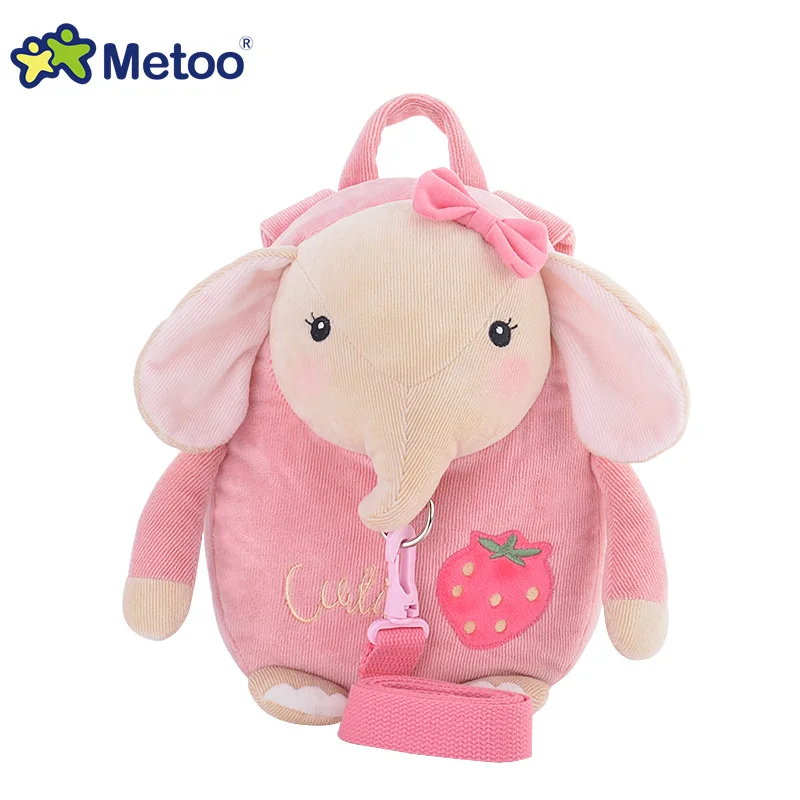Metoo плюшевый ранец с мультяшным животным кроликом слоном детские подарочные сумки для детей/девочек рюкзак 30 см - Цвет: 2