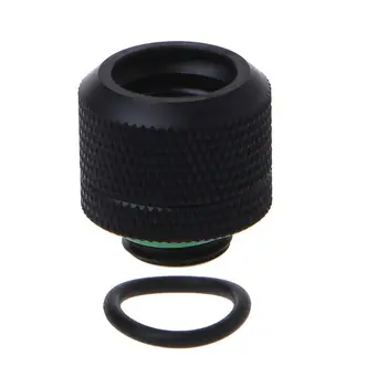 

2020 New 14mm G1/4 Thread Acrylic Hard Tube Fitting Hand Twist 3 Laps 10x14mm Connector