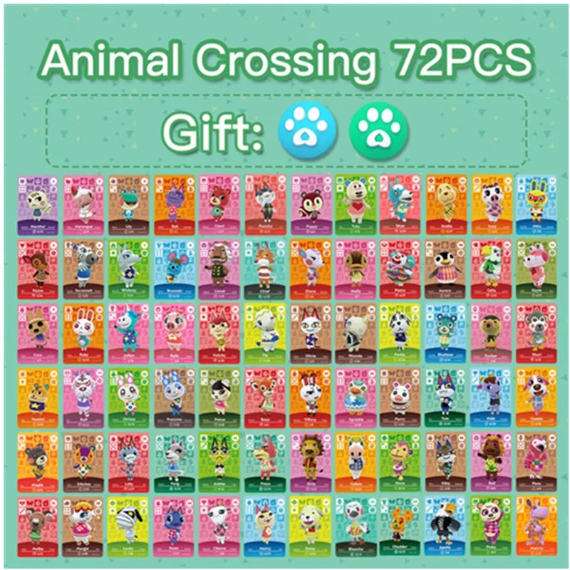 

Animal Crossing Sticker Amiibo Card Nfc Tag Sticker Nfc Tag Card Collection Animal Custom Villagers Amibo Non-Hand