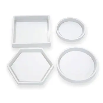 

DIY Crystal Epoxy Tea Coaster Mould Jewelry Decoration Silicone Mold