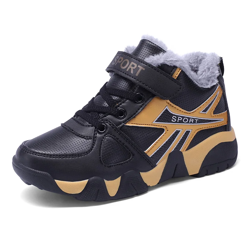 

Boys sneaker Winter Kids Snow shoes high Top Sport Children Shoes For Boys Sneakers Fashion 2019 New Child Shoes Size 28-37