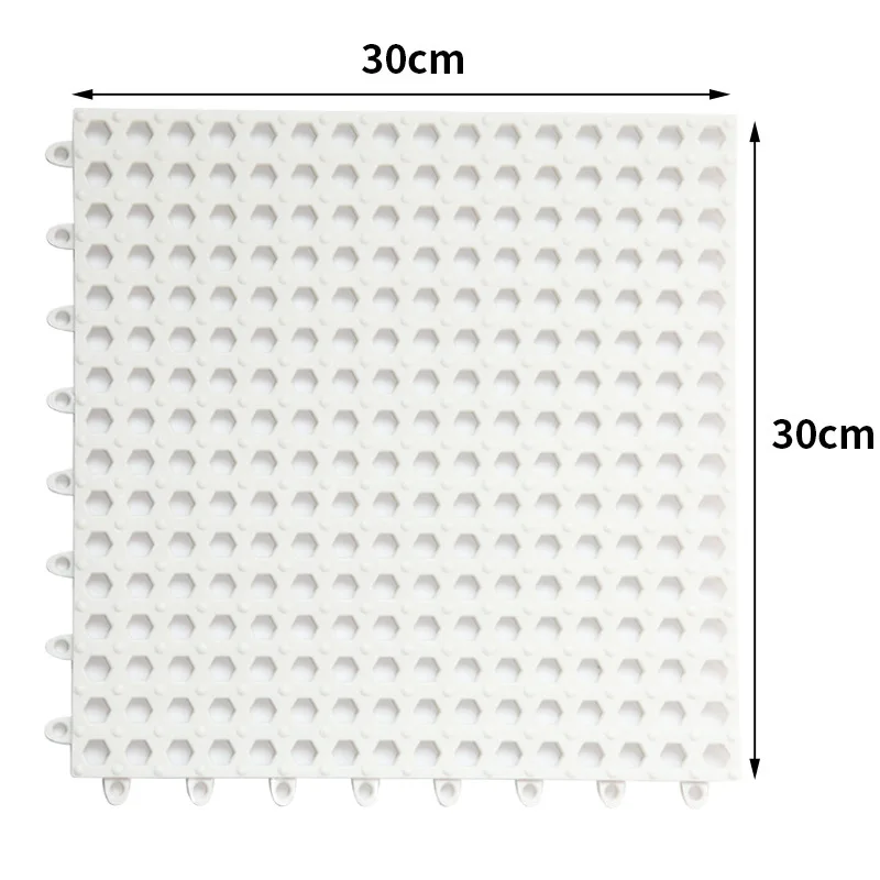 Сетчатые Пластиковые домашние коврики для ванной комнаты, для ванной, для кухни, комбинированный толстый прочный Впитывающий Коврик - Цвет: White