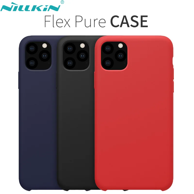 Жидкий Гладкий силиконовый чехол NILLKIN для iphone11 iPhone 11 Pro Max 11pro роскошные чехлы