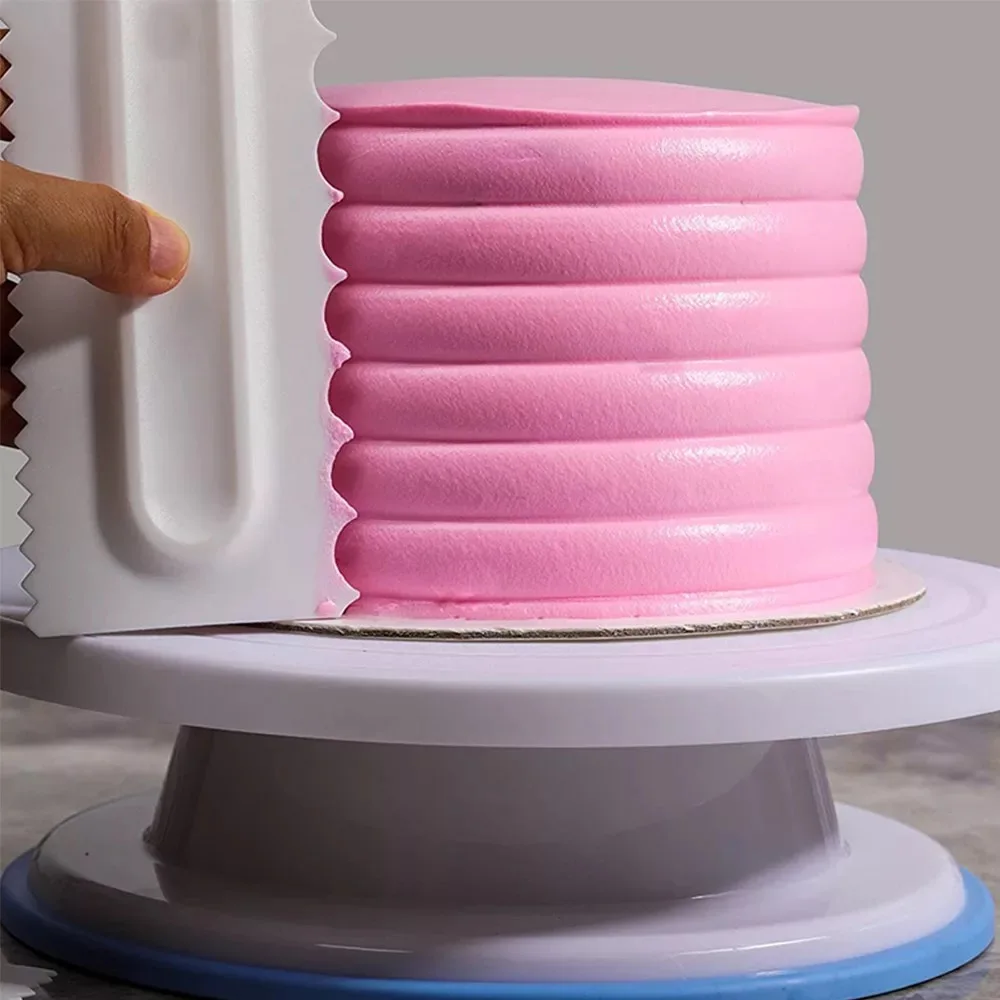 9Pcs/Set Cream Scraper Irregular Teeth Edge DIY Scraper Cake Decorating Fondant pastry cutters Baking Spatulas Tools ZXH