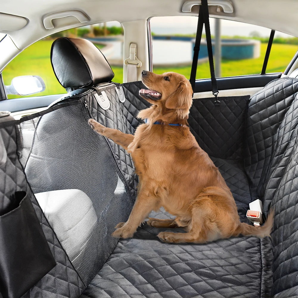 Premium Dog Back Seat Car Cover Waterproof Pet Transport Dog Carrier Car Backseat Protector Mat For Small Large Dogs