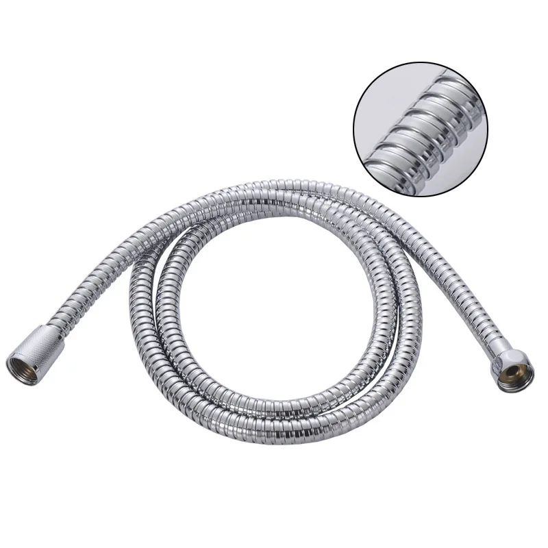 

1.5-2m hose, hot and cold shower, high pressure pipe, copper cap, stainless steel, electroplated double button hose