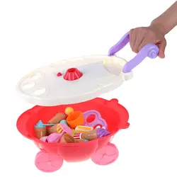 Роскошный 1 комплект Детская домашняя имитация мини Поворотная фара музыкальная конфетная тележка игрушечная тележка для мороженого