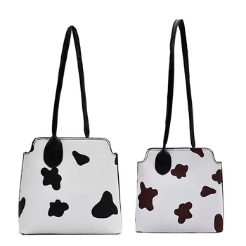 

Cow Pattern Women's Handbag Casual Lady Handbag Purse Fashion Women One-Shoulder Messenger Bag