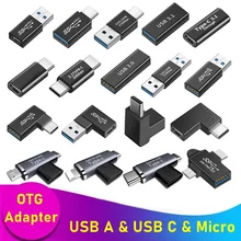 Universal OTG Type C Adapter USB C Male to Micro USB Female USB-C Converter for Macbook Samsung Note 20 Ultral Huawei Connector