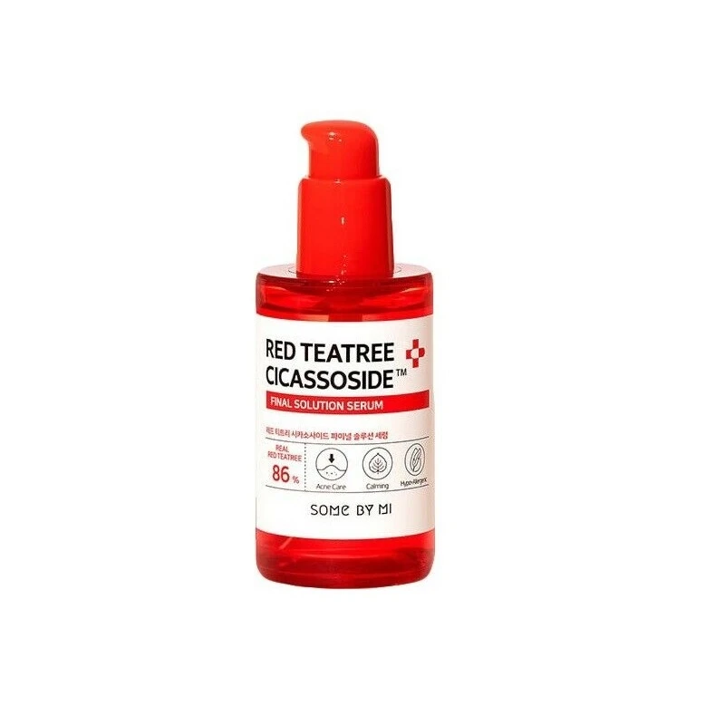 red acne serum