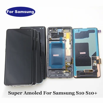 

3040x1440 Original AMOLED For SAMSUNG Galaxy S10 G973F LCD For SAMSUNG Galaxy S10+ SM-G9750 G975F Display Touch Screen Digitizer