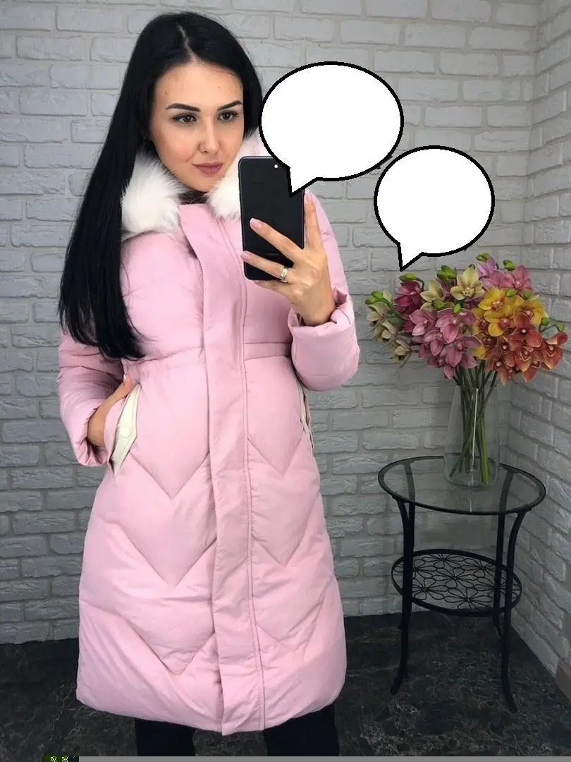 Зимнее женское пальто с капюшоном, Женская парка размера плюс, верхняя одежда, однотонная женская утепленная длинная куртка с меховым воротником Feminino
