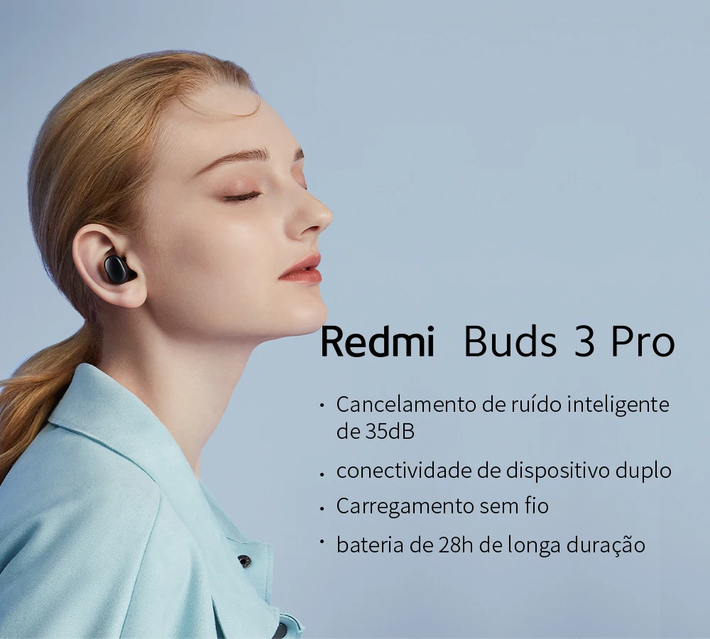 Redmi Buds 3 Pro é Anunciado - Cancelamento de Ruído e Carregamento sem fio são destaques - Ofertas da China