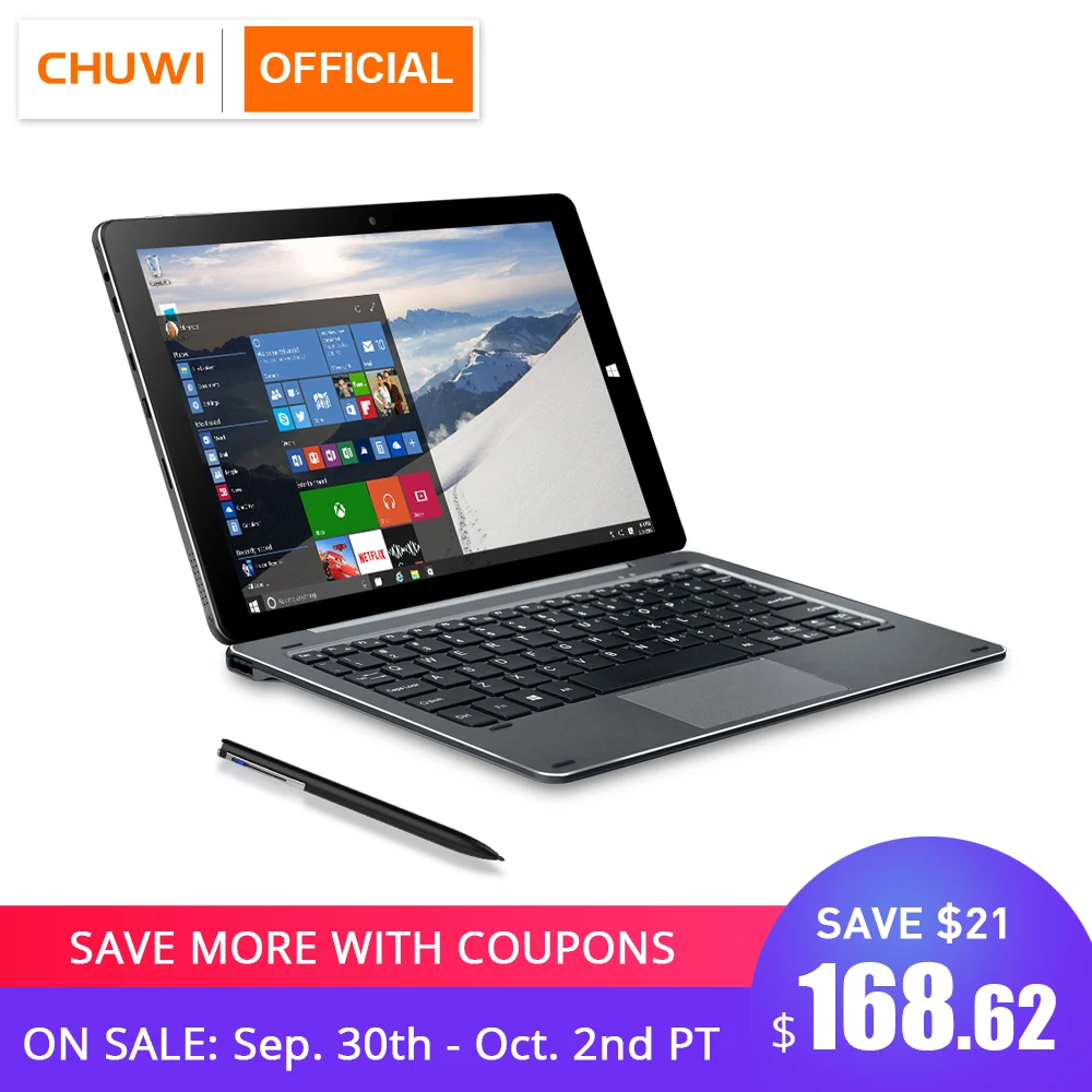 CHUWI Hi10 Air Intel Cherry Trail-T3 Z8350 четырехъядерный Windows 10 планшет 10,1 дюймов 1920*1200 4 Гб ОЗУ 64 Гб ПЗУ type-C 2 в 1 планшет