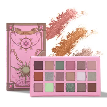 

1 pc 18 color eye shadow, pearl, matte, European and American makeup, eye shadow plate. CC126