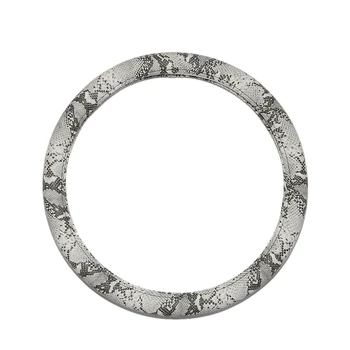 

Snake Grain Steering Wheel Cover PU Leather Auto Steering Covers Wheel Hub Cases Protector for BMX AU DI Mercedes Sports Car