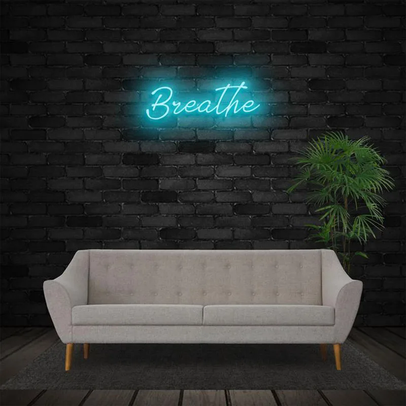 

Cactus Breathe Led Neon Sign Custom Decoracion Display Acrylic Flex Cartel Cool Light For Shop Party Gift Home Wall Decor