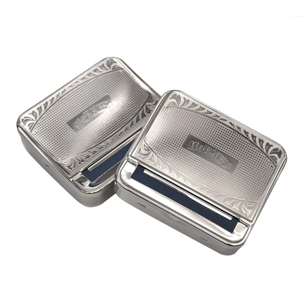 

HORNET Metal Cigarette Rolling Machine Case Storage Case For 70MM Rolling Paper Smoking Cigarette Roller Tobacco Box