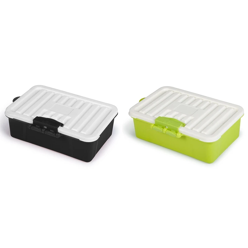 2 Pcs Plastic RC Car Storage Box Decoration Tool for Traxxas TRX4 Axial