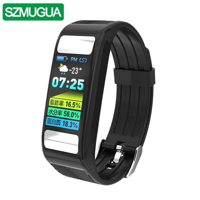 

SZMUGUA Fitness Exercise Smart Wristband IP67 Waterproof Smart Watch Bracelet 0.96" IPS Color Screen Sleeping Heart Rate Monitor