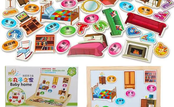 Logwood детская развивающая игрушка, деревянная Магнитная игрушка Joypin, интеллектуальная игрушка для набросков, головоломка, развивающая игрушка