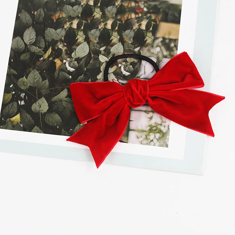 Japanese Vintage Velvet Bow Hair Clip - Image 5