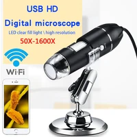 Adjustable 1600X 2MP 8 LED Digital Microscope Handheld Portable Digital USB Magnifier Electronic HD Magnification Endoscope 1