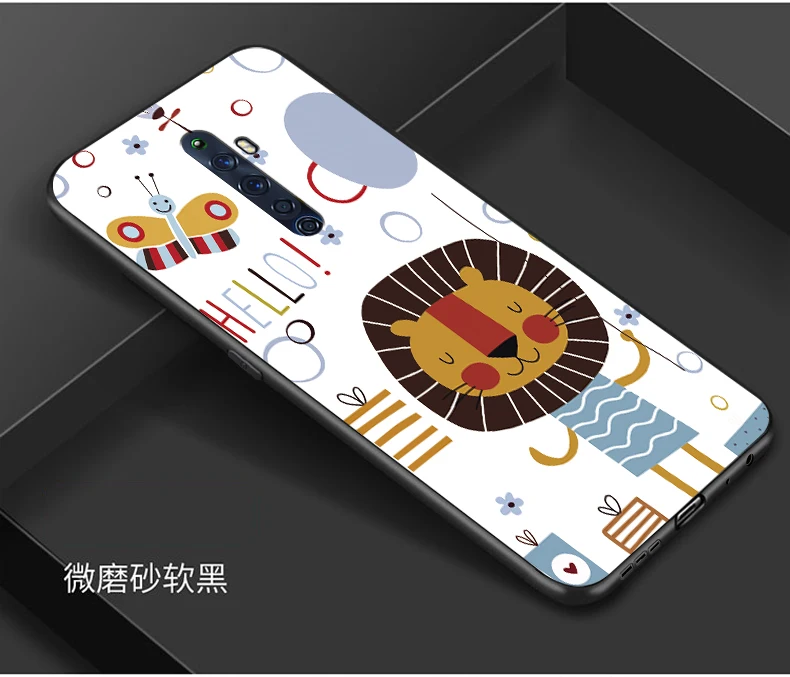 9 Для OPPO Reno2 Z чехол милый мультяшный Мягкий силиконовый чехол для OPPO Reno 2Z 2 Z чехол для телефона s черный бампер Капа для OPPO Reno2Z - Цвет: 9