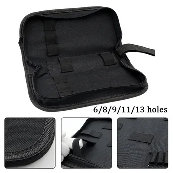 

Black Multi-functional Canvas Watch Repair Portable Tool Bag Zipper Storage