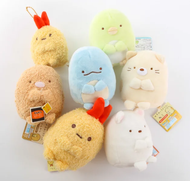 12 шт. Kawaii японский мультфильм Sumikko угловой Сан-х Угловой био милые ручные зоологические животные Плюшевые игрушки Детские куклы для малышей игрушки подарки - Цвет: Random styles