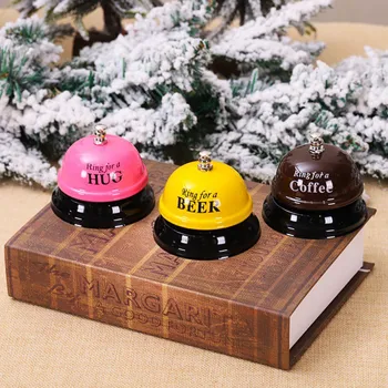 

New Service Bell With Anti-slip Base Metal Service Bell For Hotel Restaurant Desktop Decoration Christmas Decoration For Home