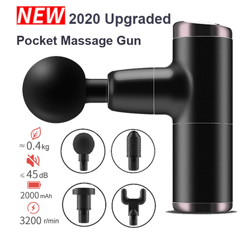 

Massage Gun Deep Tissue Pocket Fascial Massager Gun Mini Electric Small Fitness Equipment Exercising Acid Relief Pain Relax