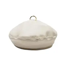 Britich стиль ретро для женщин и девочек из искусственной кожи берет кепки сплошной цвет металлическое кольцо Топ Регулируемая Повседневная Классическая художница восьмиугольная кепка