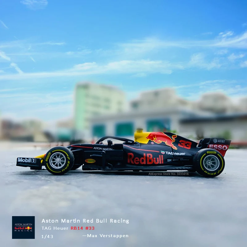 Bburago 1:43 Феррари Red Bull Benz формулы RB14 нет. 33 гоночный автомобиль сплав литьем под