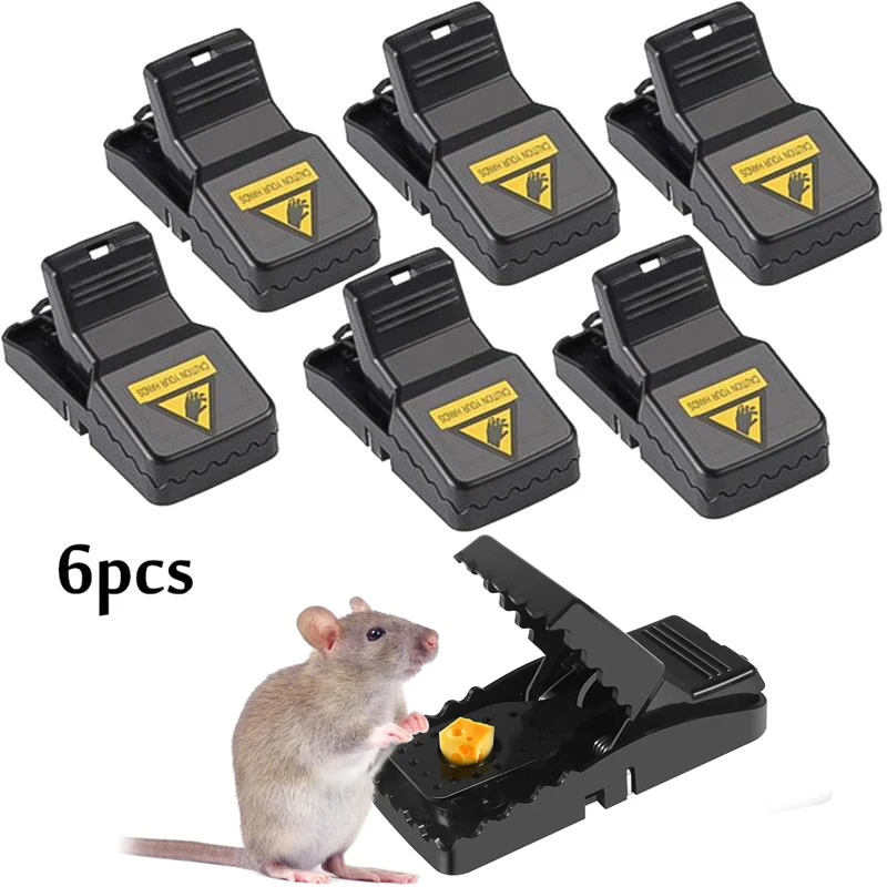 6pcs Reusable Mouse Trap Plastic Rat Mice Catching Outdoor Indoor Best