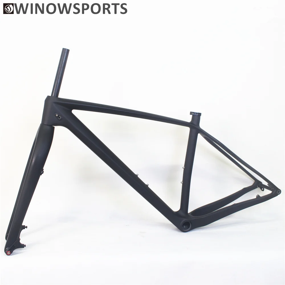 US $432.65 Winowsports new brand Fintowon carbon mtb frame 29er high quality moutain bike frame 14812mm  with 11015mm mtb carbon fork