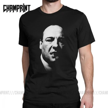 

Tony Soprano The Sopranos T-Shirts Men Crime Drama Tv Series Bada Bing Vintage Cotton Tee Short Sleeve T Shirts Printed Tops