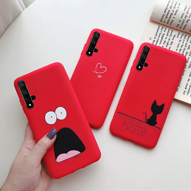 Cute Love Heart For Huawei Honor 20 Case Silicone Soft TPU Phone Case Fundas For Huawei Nova 5T 5 T Honor 20 Honor20 Cases Cover 1