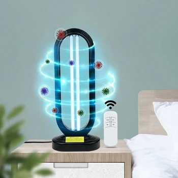 

UV-C Bactericidal Lamp Remote Control Third Gear Timing UV Light Sterilizer Quartz Lamp 38W Ultraviolet Lamp Room Disinfection