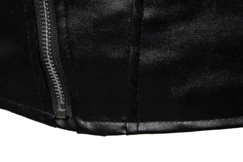 MEN'S Leather Coat Leather Jacket Fold-down Collar PU Leather Short Casual Men'S Wear Motorcycle Jacket