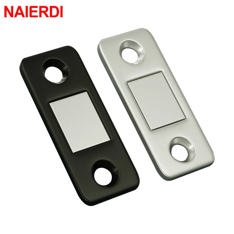 Hidden Door Closer magnetic cabinet catches door catches cabinet door stop door stops For Closet Cupboard Furniture Hardware 2pcs/Set
