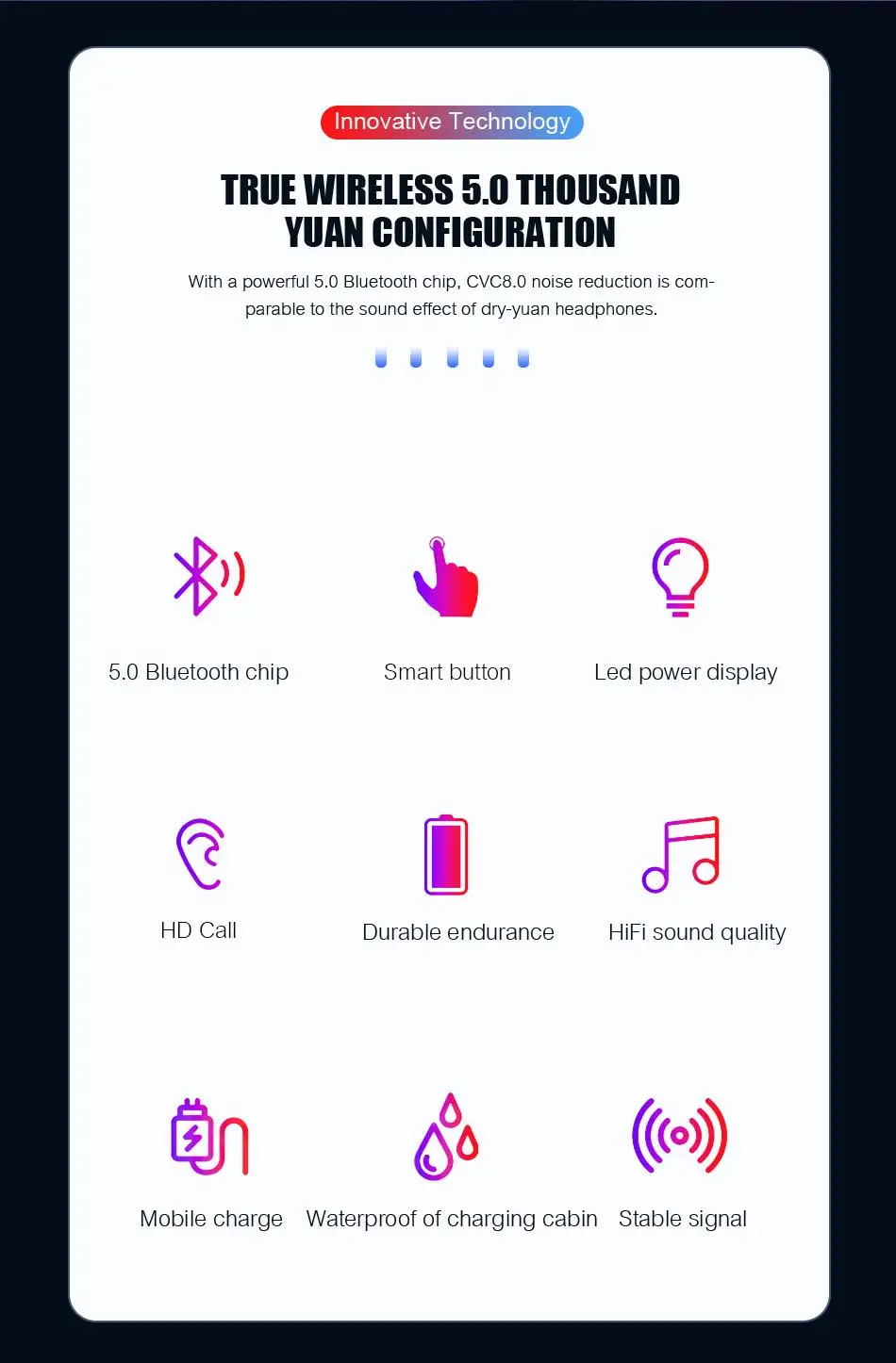 TWS Bluetooth наушники с микрофоном светодиодный дисплей беспроводные Bluetooth наушники водонепроницаемые шумоподавляющие гарнитуры