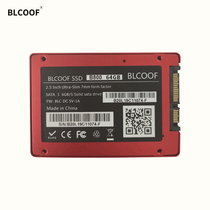 BLCOOF SSD hdd 64 Гб 2,5 дюймов жесткий диск твердотельные диски SATA 3 внутренний SSD использовать для ноутбуков/настольных компьютеров/серверных ssd