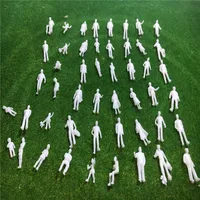 300pcs 1:100/150/200 Mixed Miniature White Architectural Model Human Scale HO Resin Plastic Peoples 1