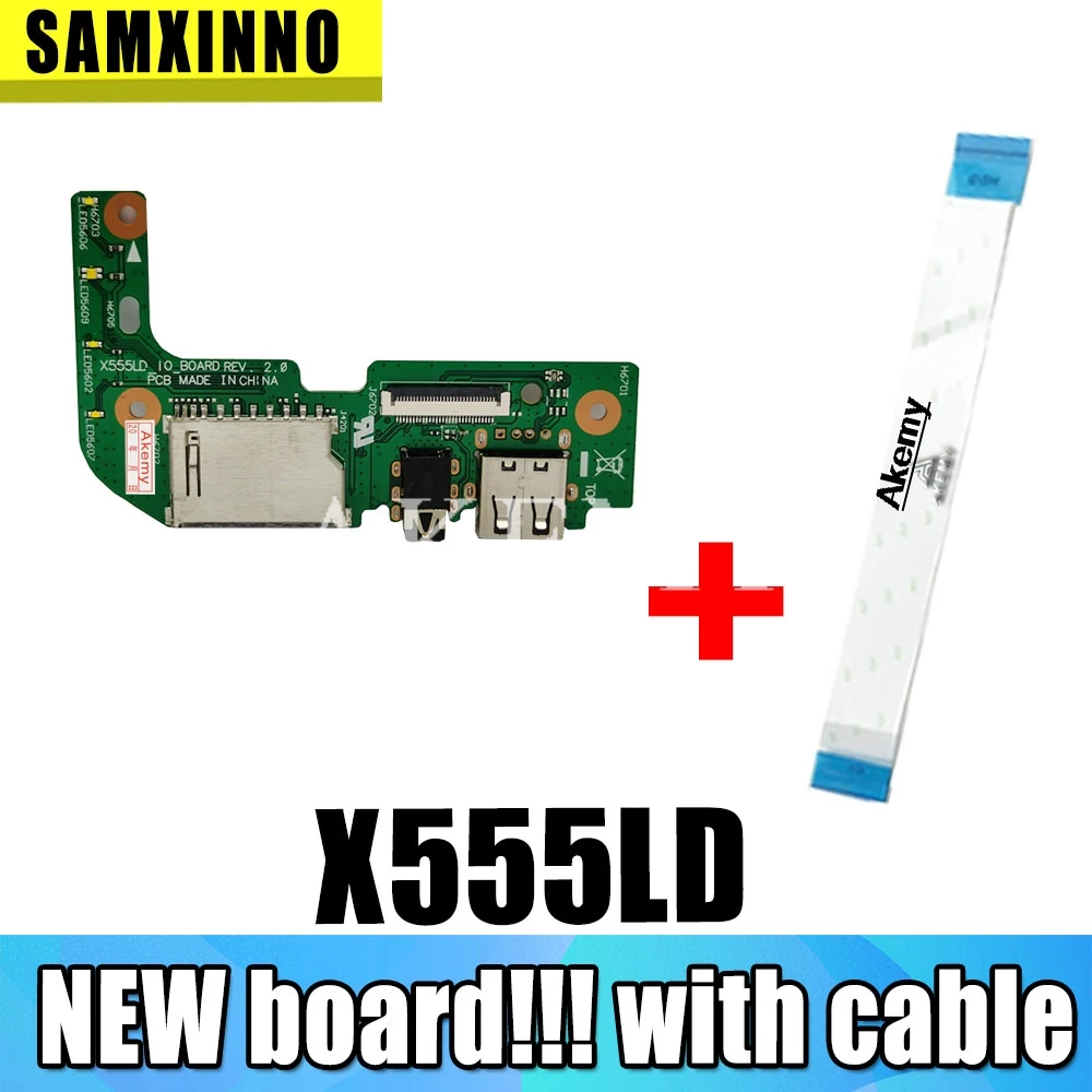Nuevo Original para For Asus X555 X555L X555LD X555LD_IO Tarjeta de lector de AUDIO USB REV: 2,0 MB 100% probado envío rápido