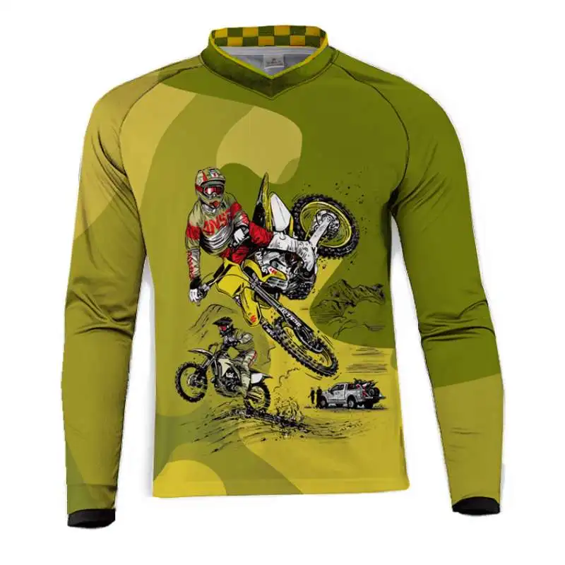 K Мужские майки для горного велосипеда, MTB, рубашки для внедорожников, DH, мотоциклетные майки, спортивная одежда для мотокросса, BMX одежда - Цвет: K