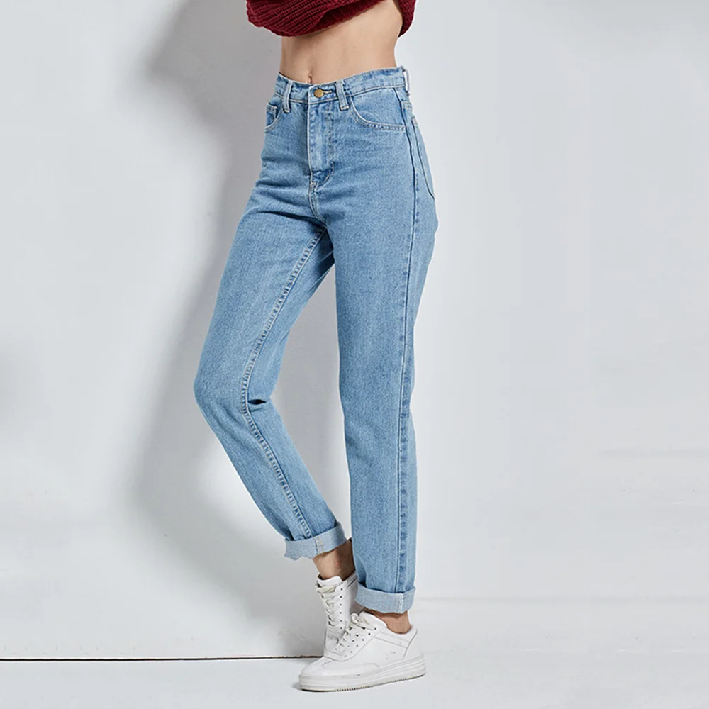 

Harem Jeans Pants Vintage High Waist Jeans Casual Loose Woman Boyfriends Women's Jeans Full Length Mom Jeans Cowboy Denim Pants